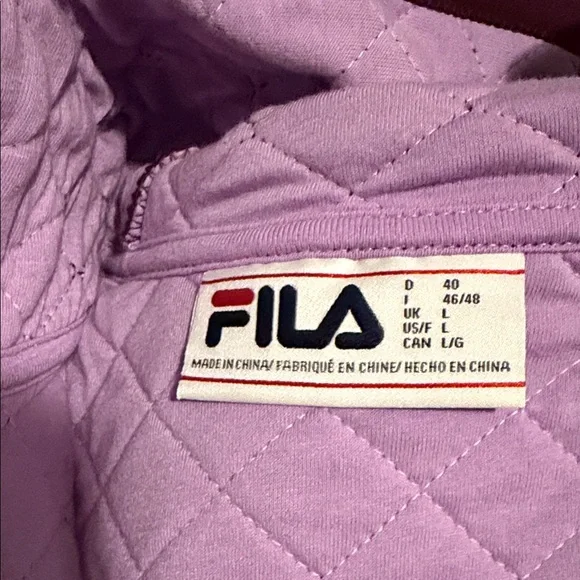 Fila Burgundy Quilted Tracksuit - Picture 13 of 16
